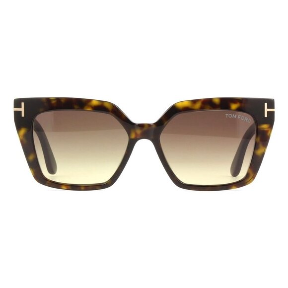 New TOM FORD Winona Havana Cat Eye FT1030/S 52F Sunglasses Women - Picture 2 of 4